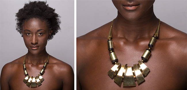 Hand-Made-Vintage-Brass-Necklace-West-Africa-Fashion